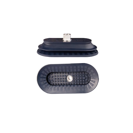 Fipa Bellows vacuum cup oval 145x70 mm, NBR blue, fitting G1/4-female 138.145x70.042.1